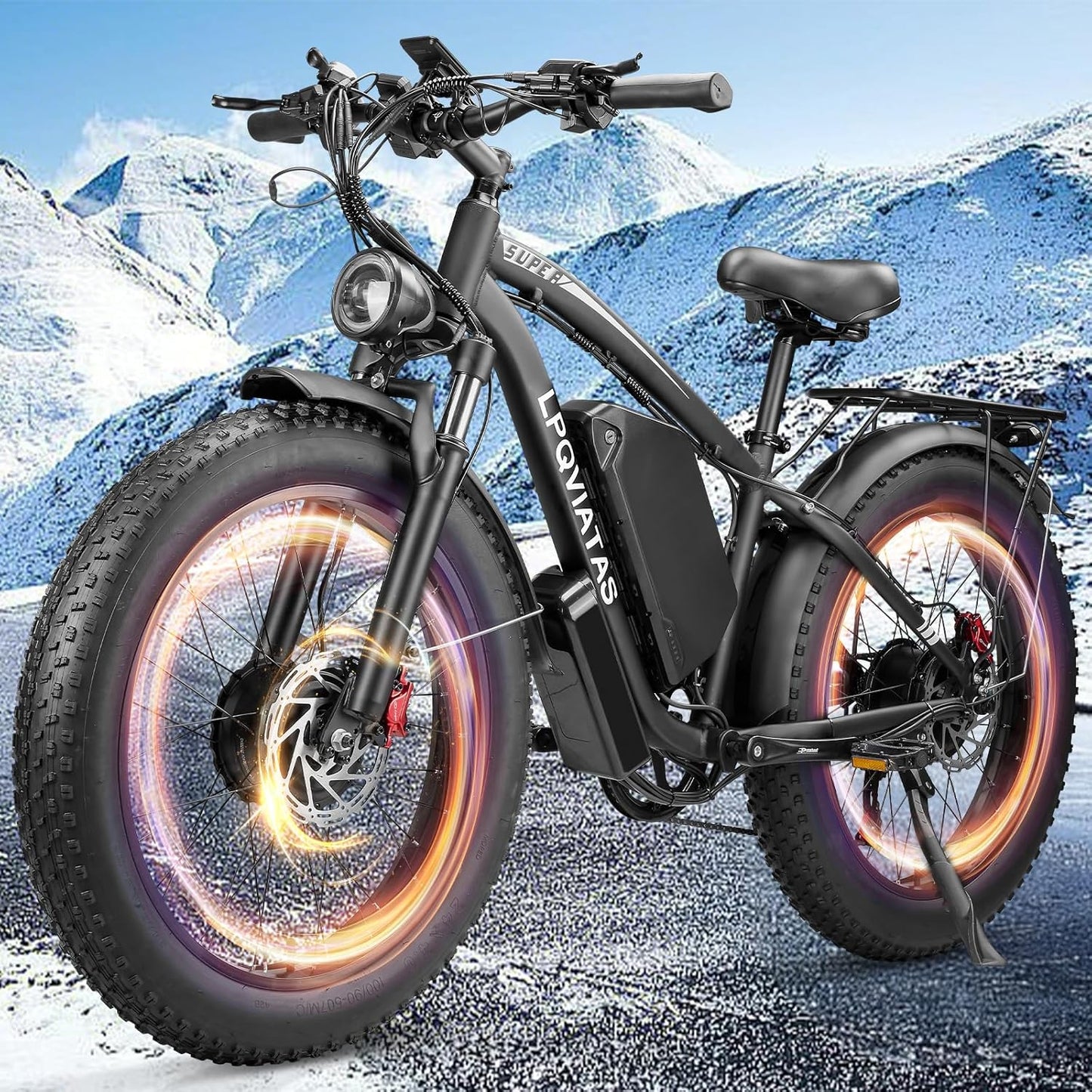 RIDEN X6 Dual-Motor Fat-Tyre Electric Bike | 52V Removable Battery, 7-Speed, 24" Fat Tyres, Hydraulic Brakes