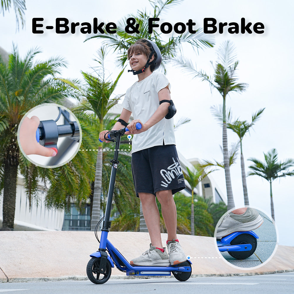 iScooter iK3Pro Kids Electric Scooter | Height-Adjustable, Colourful LED Lights, Top Speed 6mph, Ages 4+