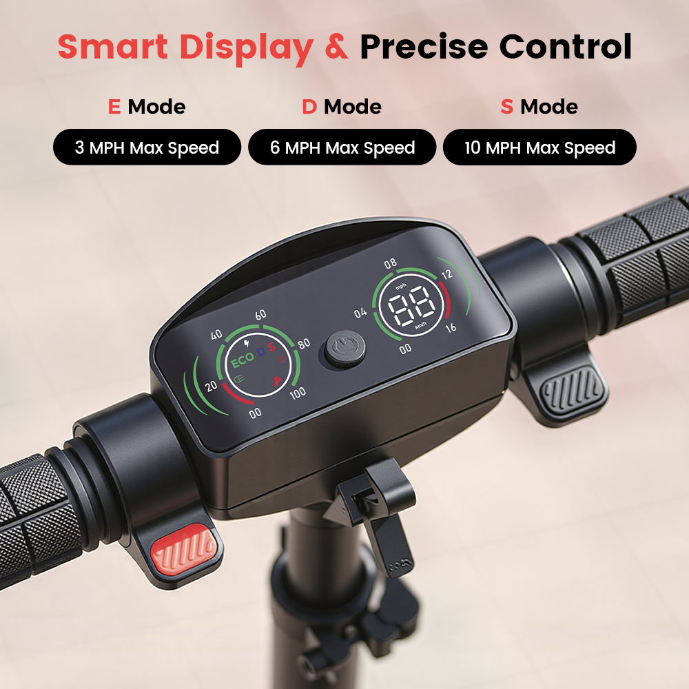 iScooter K6 Kids Electric Scooter | Dual Suspension, LED Display, Top Speed 9mph, Ages 6+